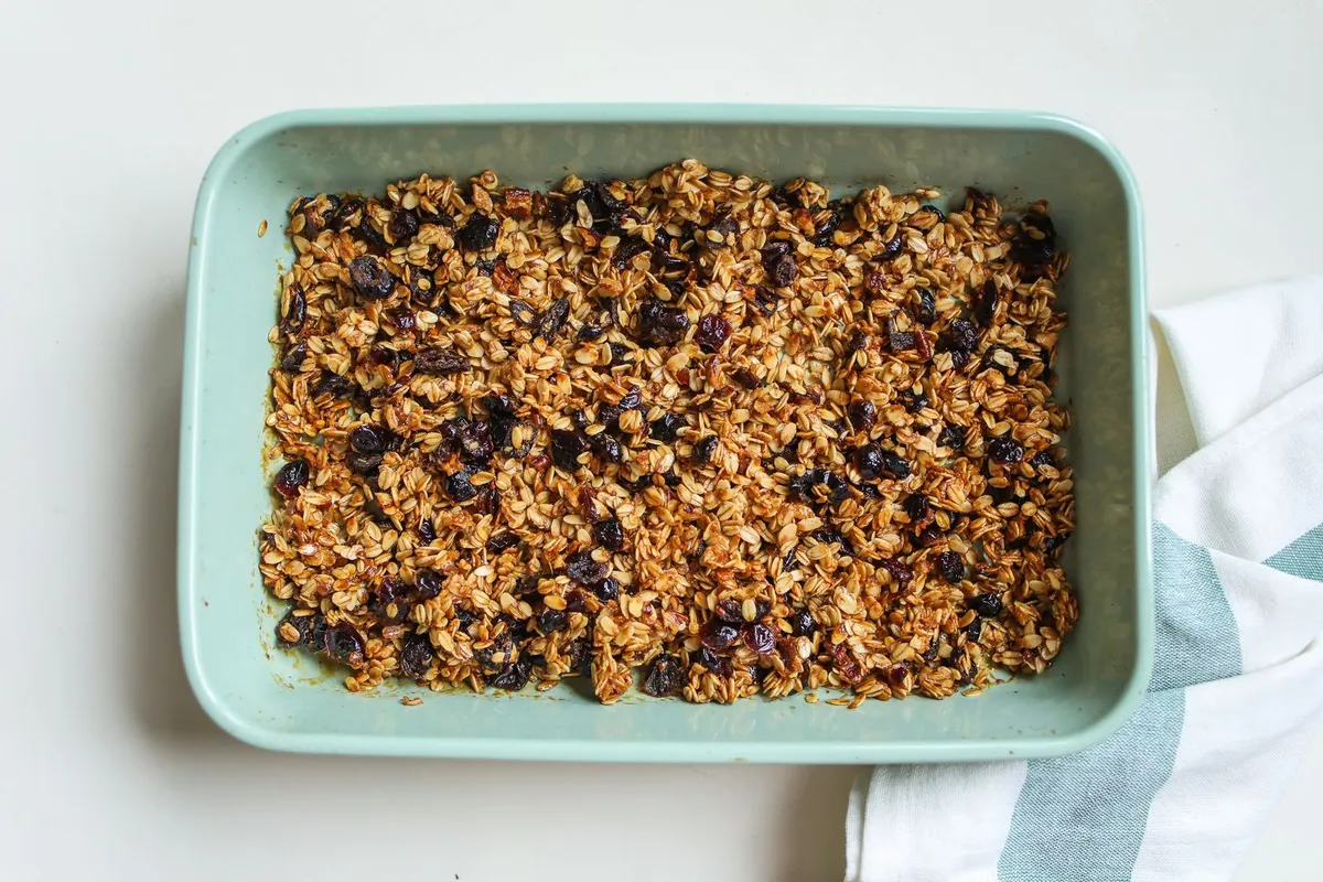 Bol de avena para un desayuno antes de entrenar